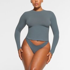 💙 Cotton Jersey Long Sleeve T-Shirt
